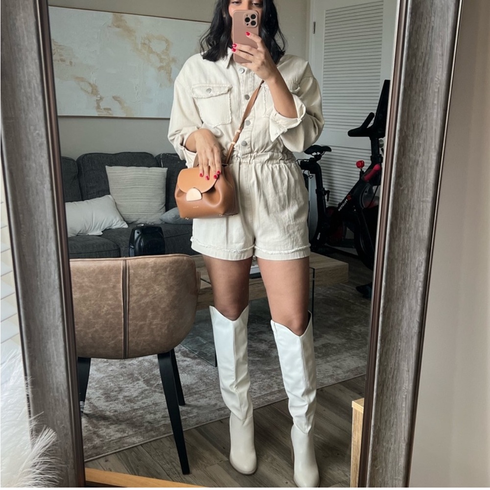 Sadie & Stage Distressed Denim Romper
